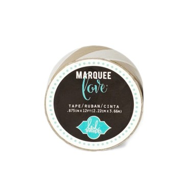 Masking tape / Washi tape fantaisie or et blanc