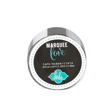Masking tape / Washi tape fantaisie noir et blanc