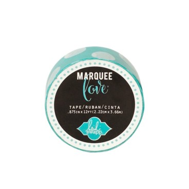 Masking tape / Washi tape fantaisie bleu et blanc