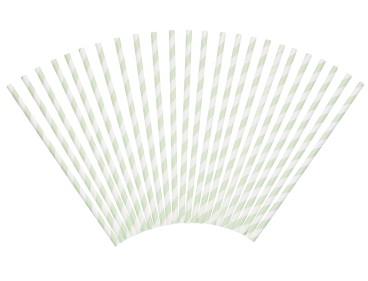 Lot de 24 pailles décorées - thème bébé