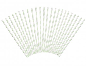 Lot de 24 pailles décorées - thème bébé 