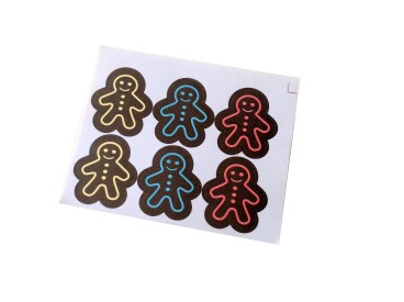 Lot de 60 étiquettes petits bonhommes