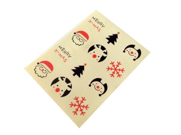 Lot de 60 étiquettes Thème NoËL - planche de 12 étiquettes