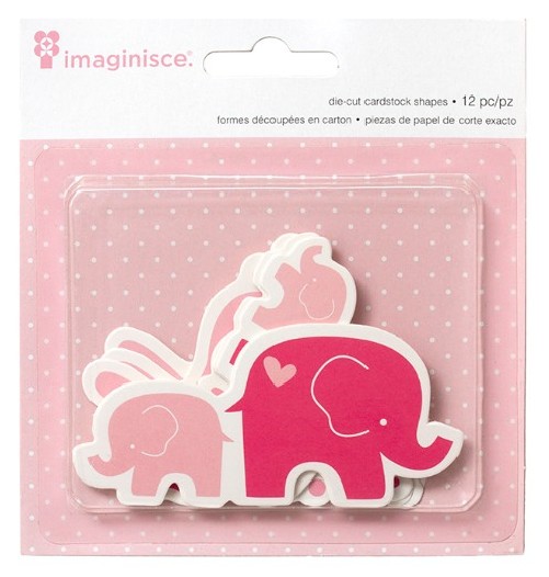 Formes découpées en carton lapin et éléphants