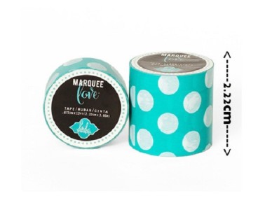 Masking tape / Washi tape fantaisie bleu et blanc 