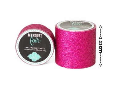 Masking tape / Washi tape fantaisie rose fuschia brillant