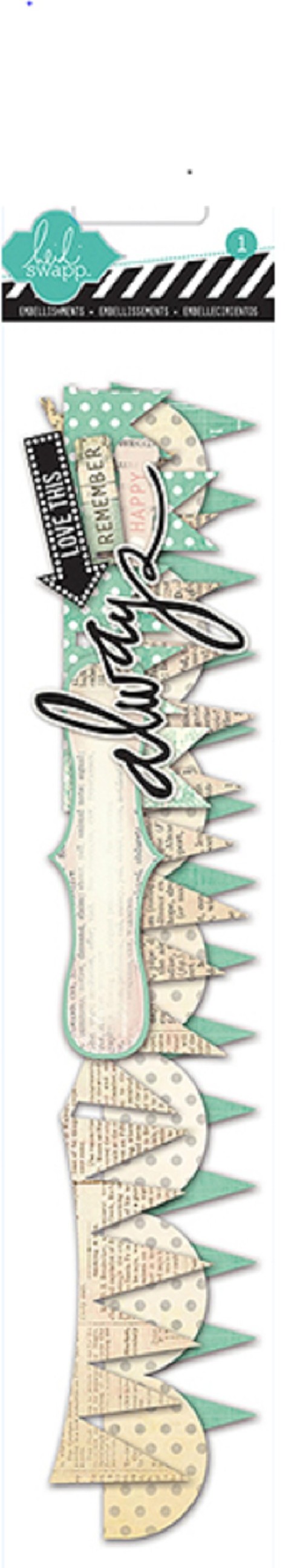 LOT EMBELLISSEMENTS BANNIERES SCRAPBOOKING HEILI SWAPP
