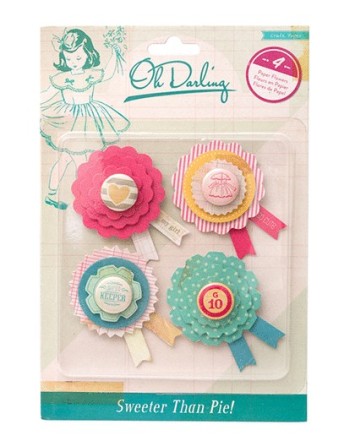 Embellissements en papier - Collection "Oh Darling" 