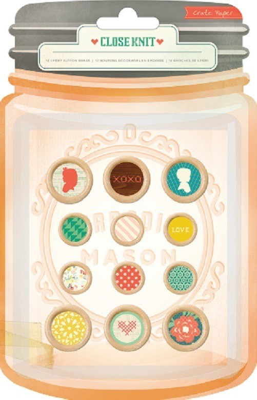 Lot de 12 boutons décoratifs en époxyde