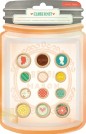Lot de 12 boutons décoratifs en époxyde 