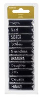 Embellissements " famille" - lot de 10 étampes Embellissements " famille" - lot de 10 étampes