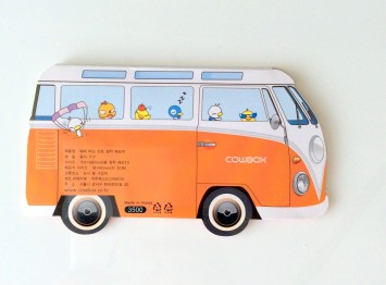 Happy bus - Mini bloc notes mémo fantaisie