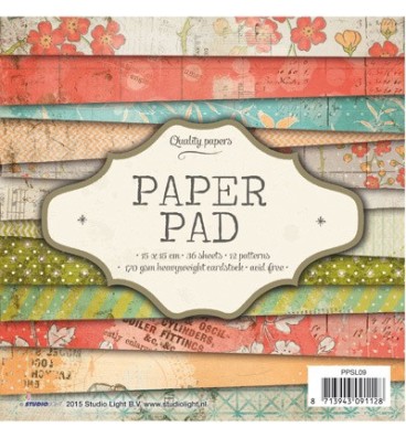 Bloc de papier / Paper pad scrapbooking n9