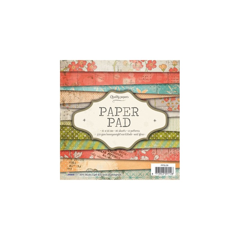 Bloc de papier / Paper pad scrapbooking n9