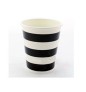 Lot de 8 gobelets en carton - Noir et Blanc
