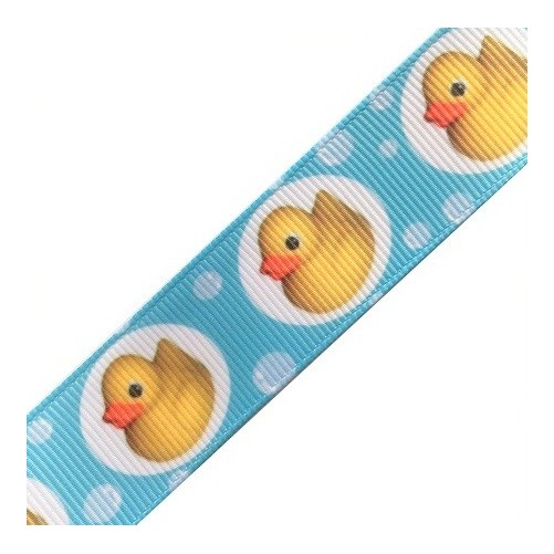 Ruban fantaisie imprimé canard