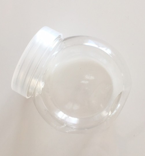 Boite de rangement plastique 8 cm - forme bonbonnière - lot de 50
