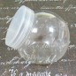 Boite de rangement plastique 8 cm - forme bonbonnière - lot de 50