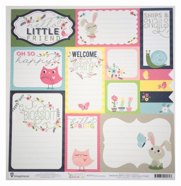 Papier à motif Spring journaling - Welcome spring