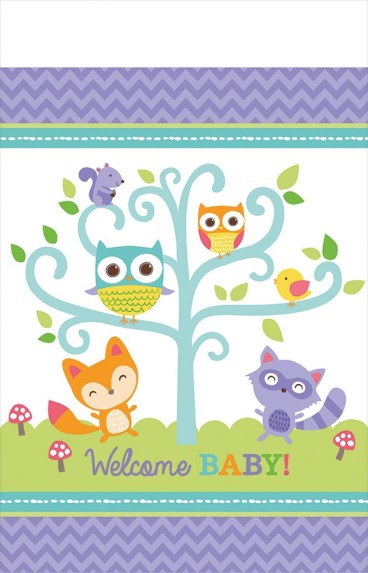 Nappe plastifiée "Woodland Welcome "  2.59  mètre 