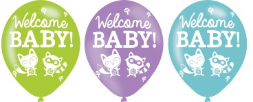 Set de 6 ballons imprimés " Welcome Woodland"