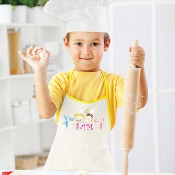 Set de 8 sacs de fête en papier avec rubans et étiquettes Little Cooks 