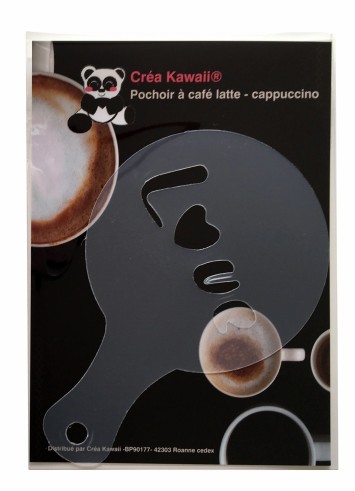 Pochoir déco à cappuccino et café Love