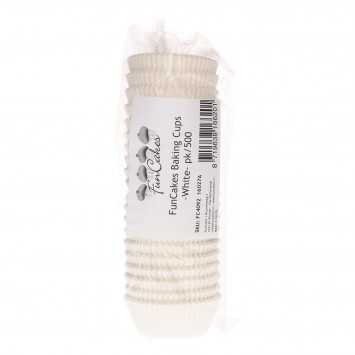 Caissettes à cupcakes blanches 500 pièces 