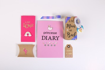 Étiquettes glace kawaii - set de 2 shaker tag