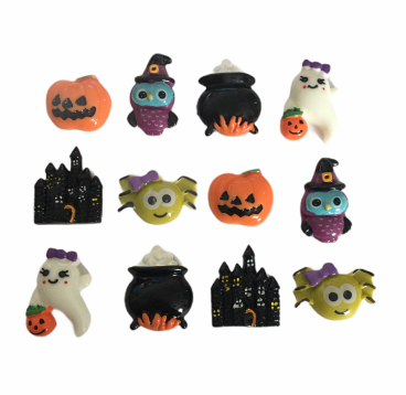 Embellissements 3D thème Halloween - set de 12 pièces