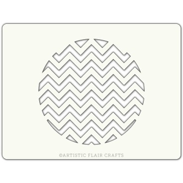 Pochoir pour pâtisseries et chocolats -  motif chevron