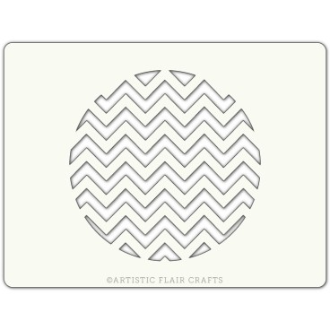 Pochoir pour pâtisseries et chocolats -  motif chevron