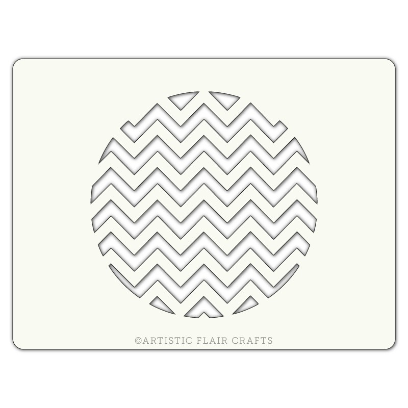 Pochoir pour pâtisseries et chocolats -  motif chevron