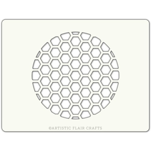 Pochoir pour pâtisseries et chocolats -  motif ruche