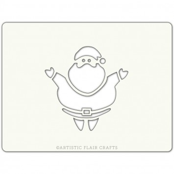 Pochoir pour pâtisseries et chocolats - motif Père Noël