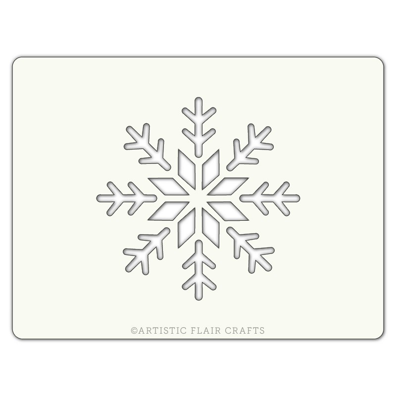 Pochoir pour pâtisseries et chocolats - motif flocon Pochoir pour pâtisseries et chocolats - motif flocon