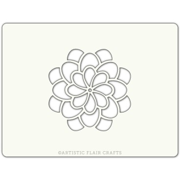 Pochoir pour pâtisseries et chocolats - motif fleur blossom