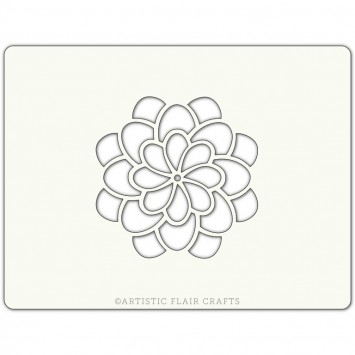 Pochoir pour pâtisseries et chocolats - motif fleur blossom