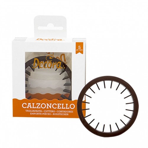Emporte pièce rond dentelé Calzoncello 8 cm
