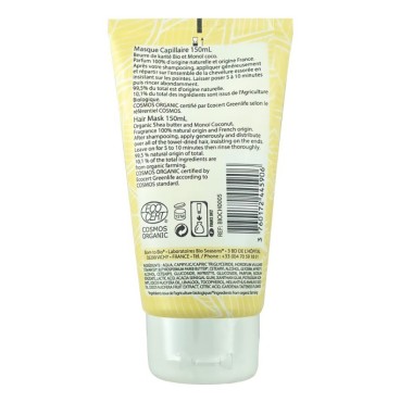 Masque Capillaire Karité et Monoï - Born to Bio 150mL