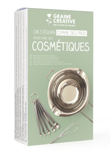 Kit cosmetiques - bol, fouet et dose mesure