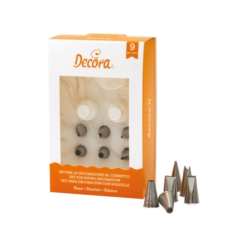 Set de douilles à pâtisseries - Kit de base 9 pièces