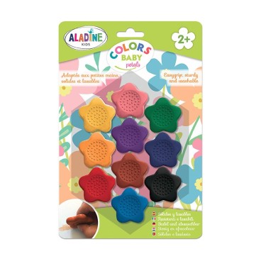 Crayons de cire - Pétales de couleurs pour bébé