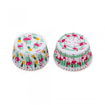 Caissettes à cupcakes flamants roses - 36 pièces