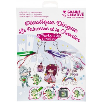 Kit plastique dingue - Porte-clé Voiture - 4 pcs - Kit plastique fou -  Creavea