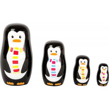 Poupées russes famille de pingouins