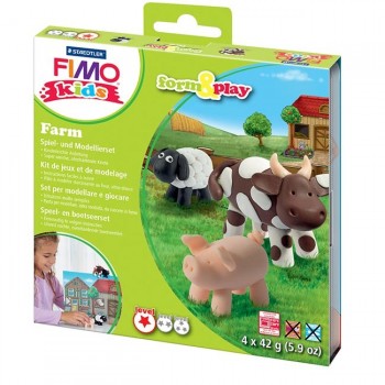 Kit pâte polymère Fimo Kids - Ferme