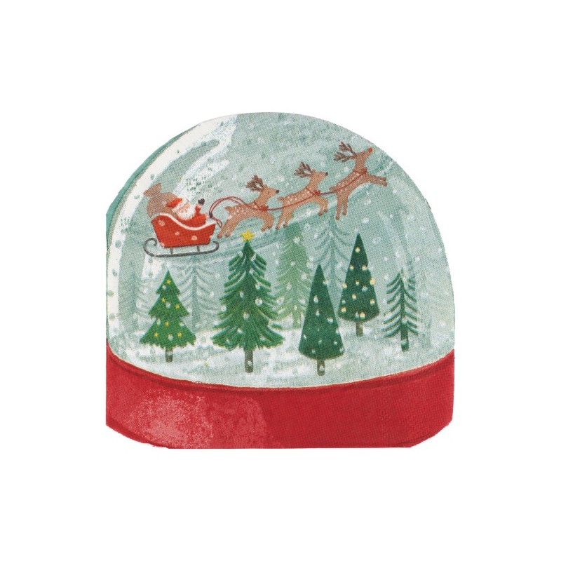 Set de papier Bloc Déco Boules de neige et pains d'épices 15x20cm 28f - Toga