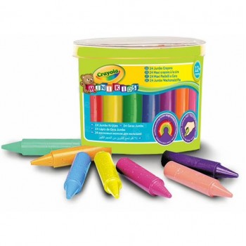 24 Maxi crayons de cire