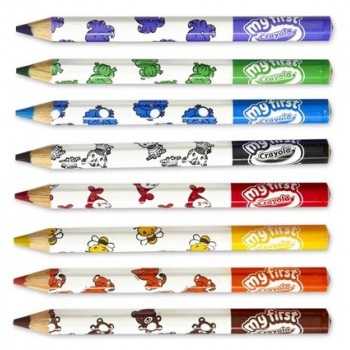 8 Maxi crayons de couleur